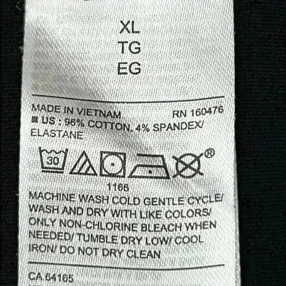 Old Navy Women’s Dress Size XL Black Cotton/Spandex Knit 3/4 Sleeves Back Zipper - Picture 8 of 10